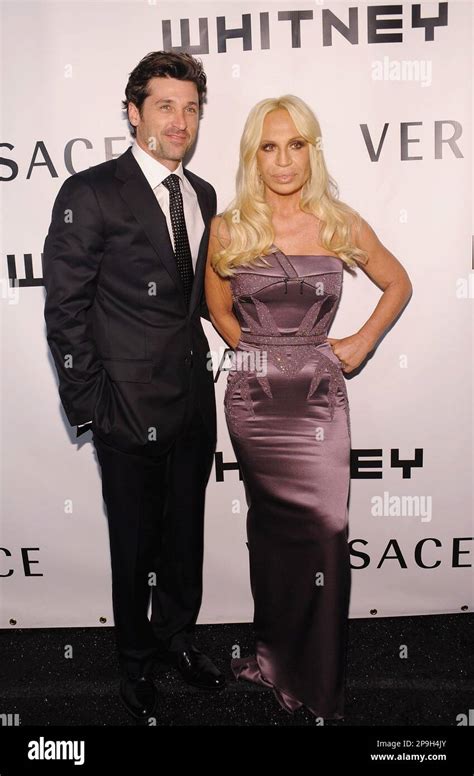 patrick dempsey versace photos|Patrick Dempsey and Donatella Versace attend The WHITNEY .